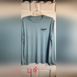 Reel Life Men's Blue Long Sleeve Shirt